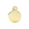 Round Shaped Gold I.D Tag, small
