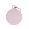 Round Shaped Pink ID Tag, Large
