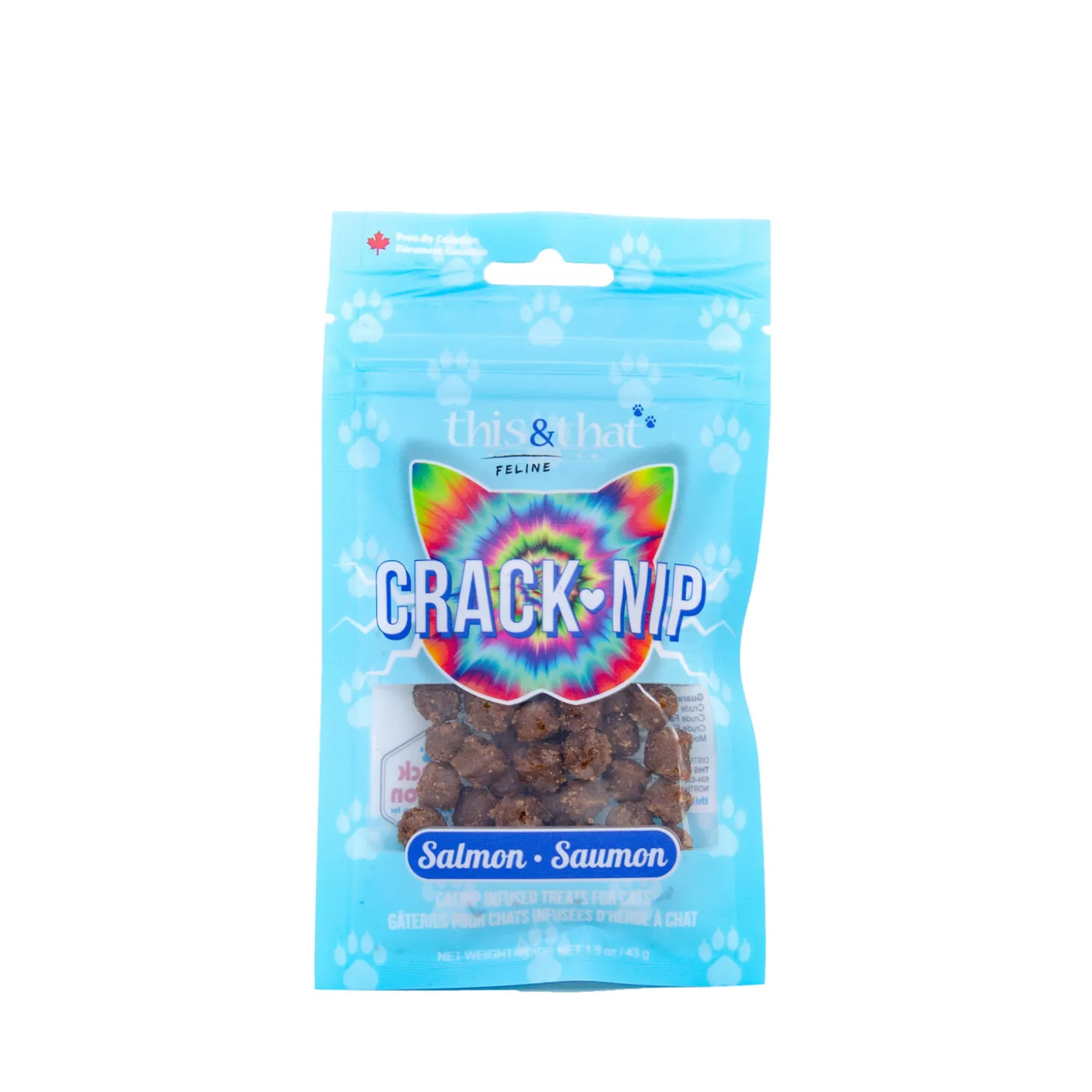 Salmon Catnip Infused Cat Treats, 43 g