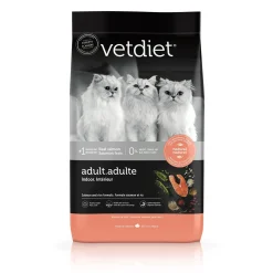 Salmon dry food for indoor adult cats