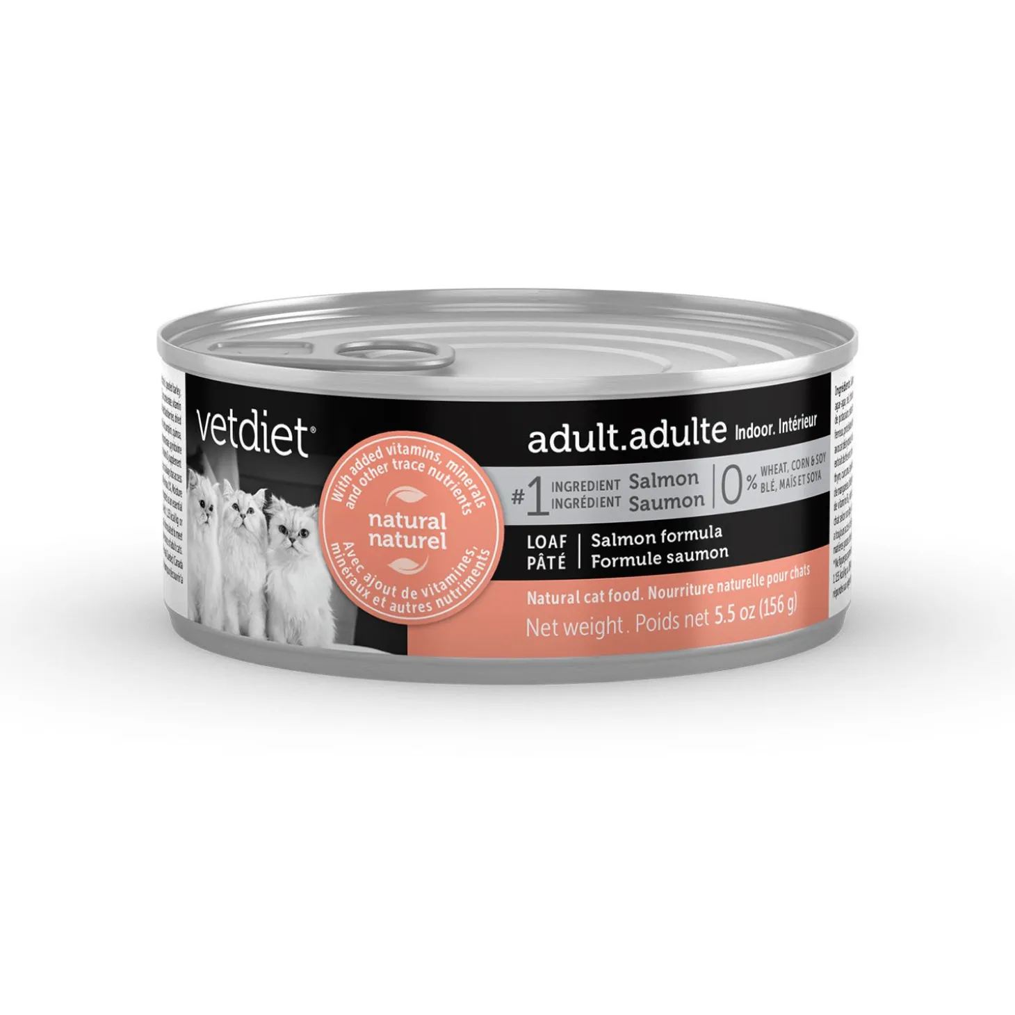Salmon wet food for adult indoor cat