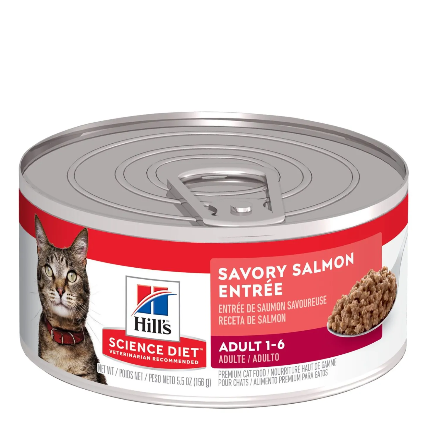 Savory Salmon Entrée for Adult Cats 1-6, 156 g