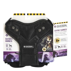 Seat belt safety harness, black