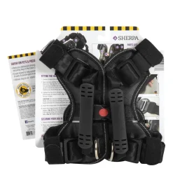 Seat belt safety harness, black