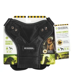 Seat belt safety harness, black
