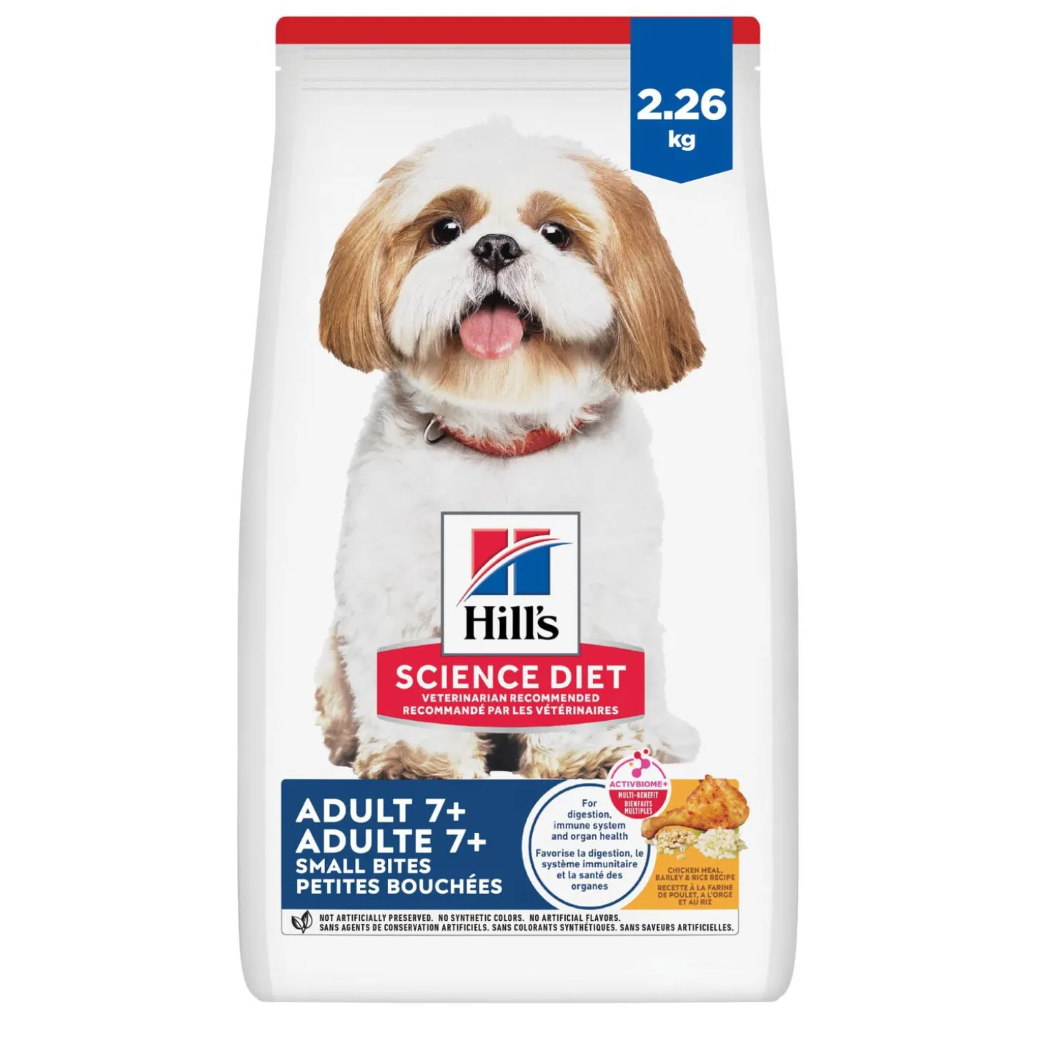 Senior 7+ Chicken Meal, Barley & Brown Rice Small Bites for Dogs, 2.27 kg