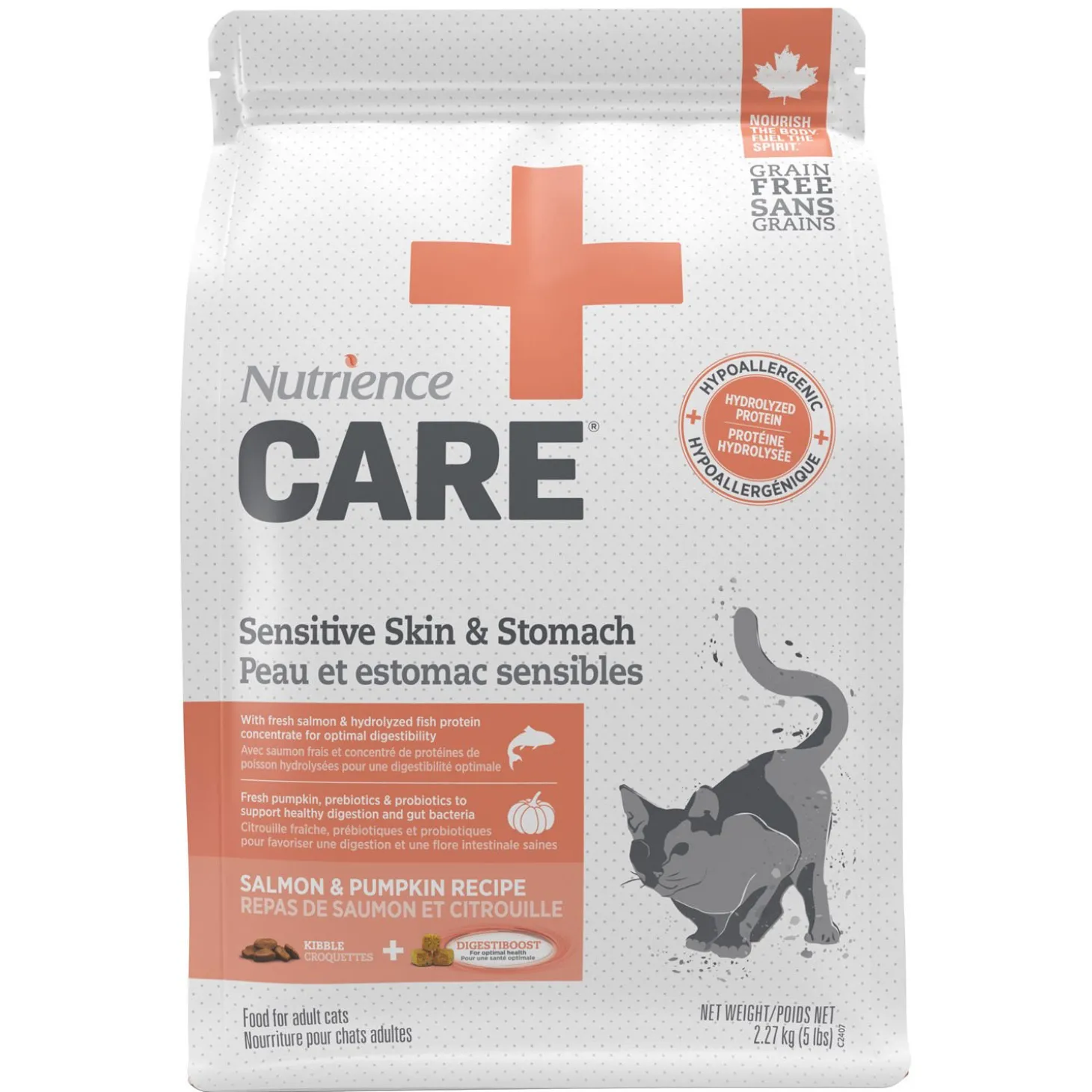 Sensitive skin & stomach formula for cats