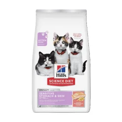 Sensitive Stomach & Skin Salmon and Brown Rice Dry Food for Kittens, 1.58 kg