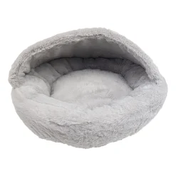 Short Fur Hideout for Cats, Grey