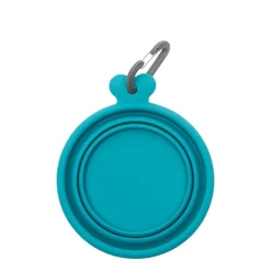 Silicone collapsible bowl, blue