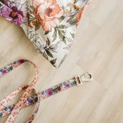 Silicone Leash for Dogs, Dual Floral