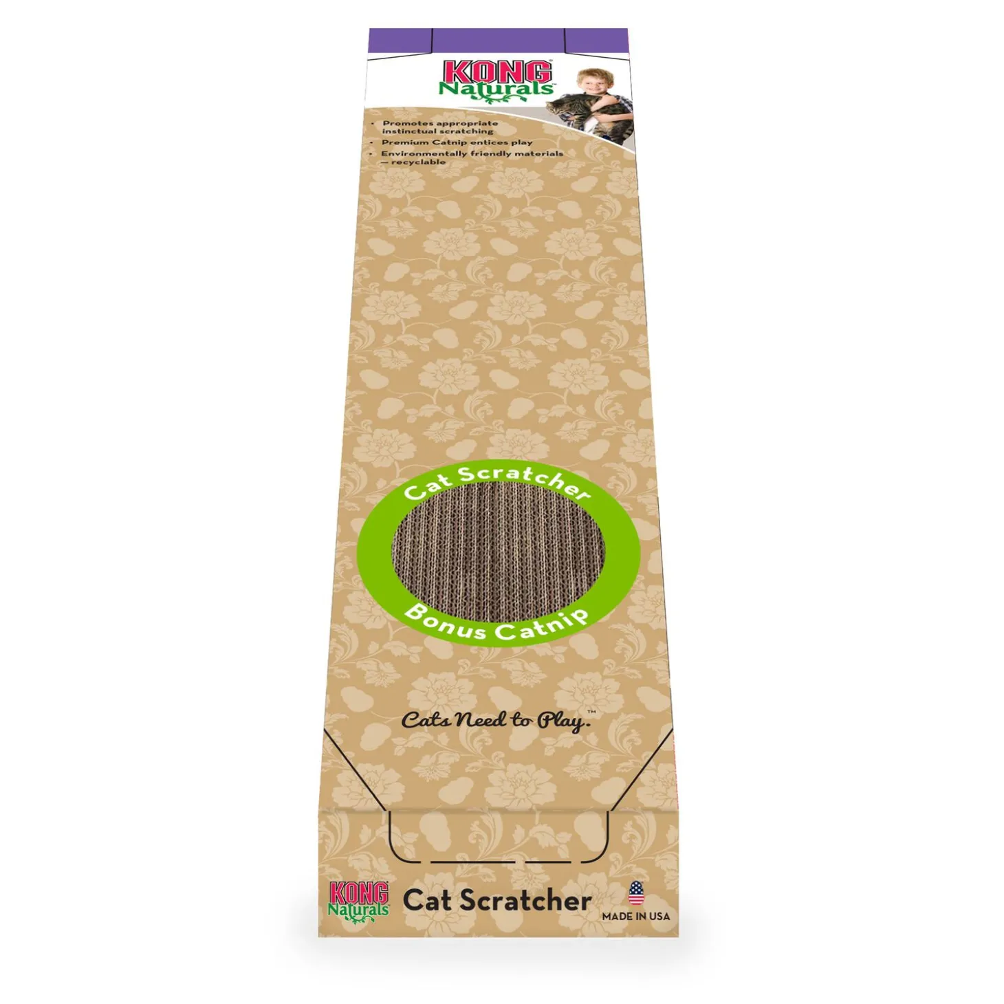 Single cardboard scratcher