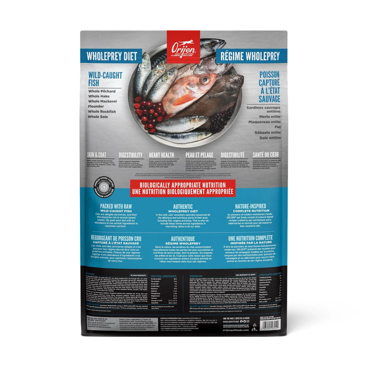 Six Fish Dry Food for Cats, 5.4 kg
