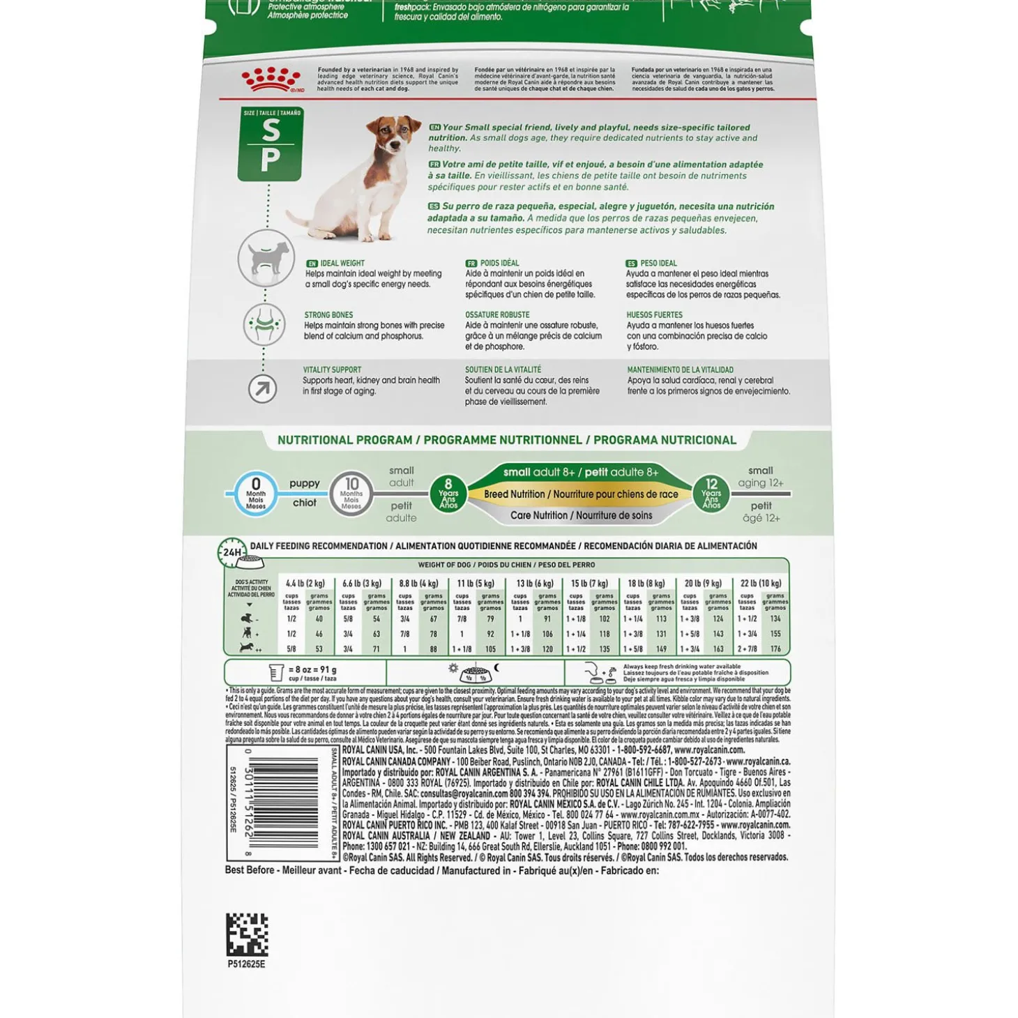 Size Health Nutrition™ Small Adult 8+ Dry Formula for Dogs