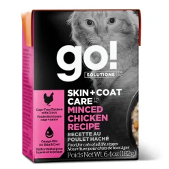 Skin + Coat Care Minced Chicken Recipe for Cats, 182 g