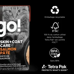 Skin + Coat Care Salmon Pâté for Cats, 182 g