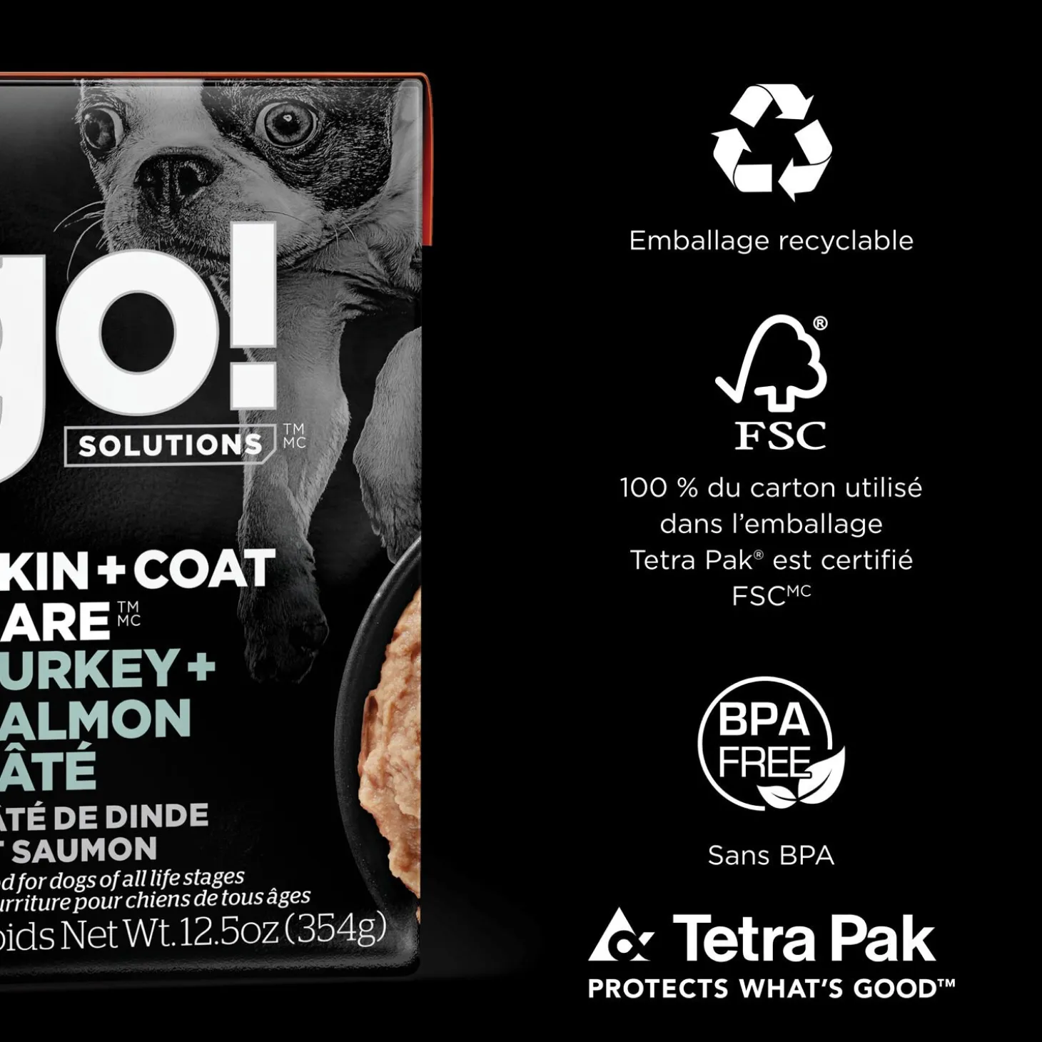 Skin and Coat Care Turkey and Salmon Pâté for Dogs, 354 g