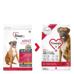 Skin and Coat Formula for Adult Dog Medium and Large Breeds, Lamb and Fish, 5kg