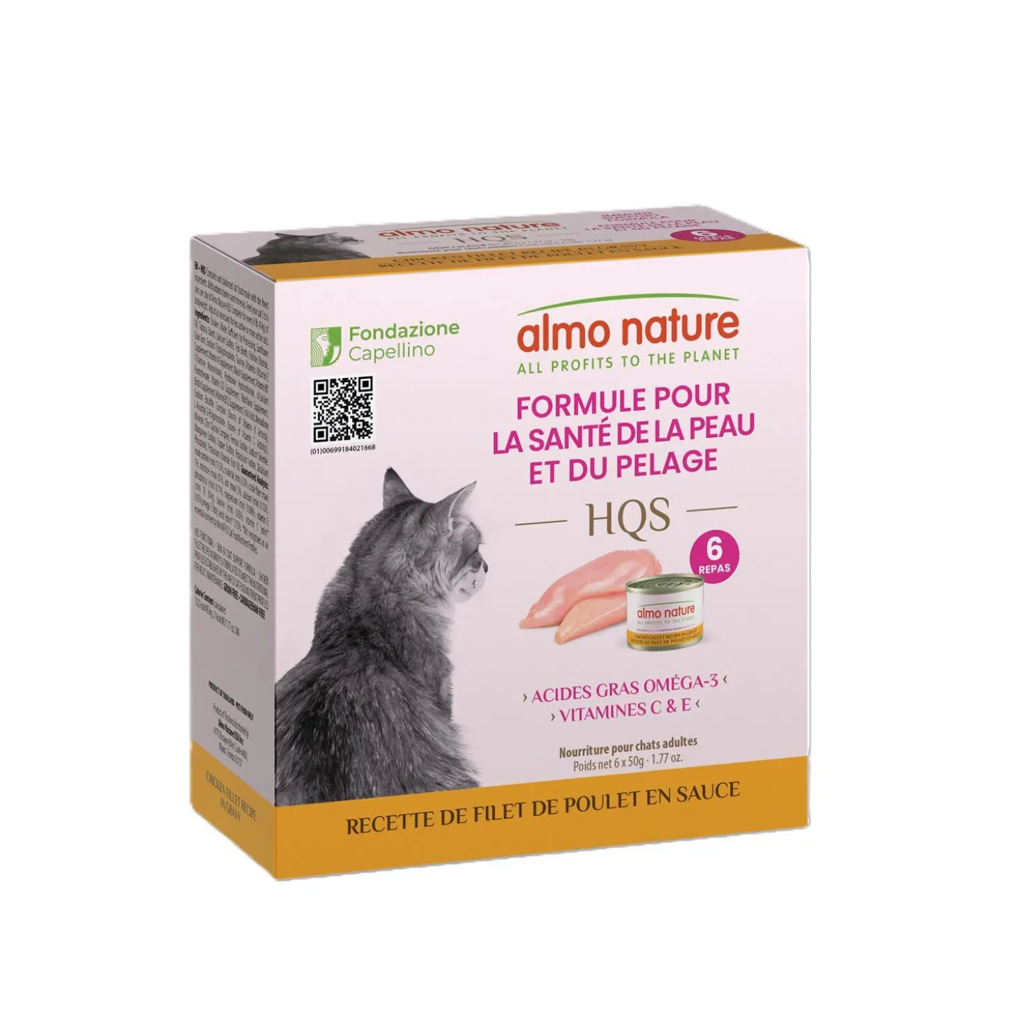 Skin and Coat Support Formula Chicken Fillet recipe in gravy Wet Food for Cats