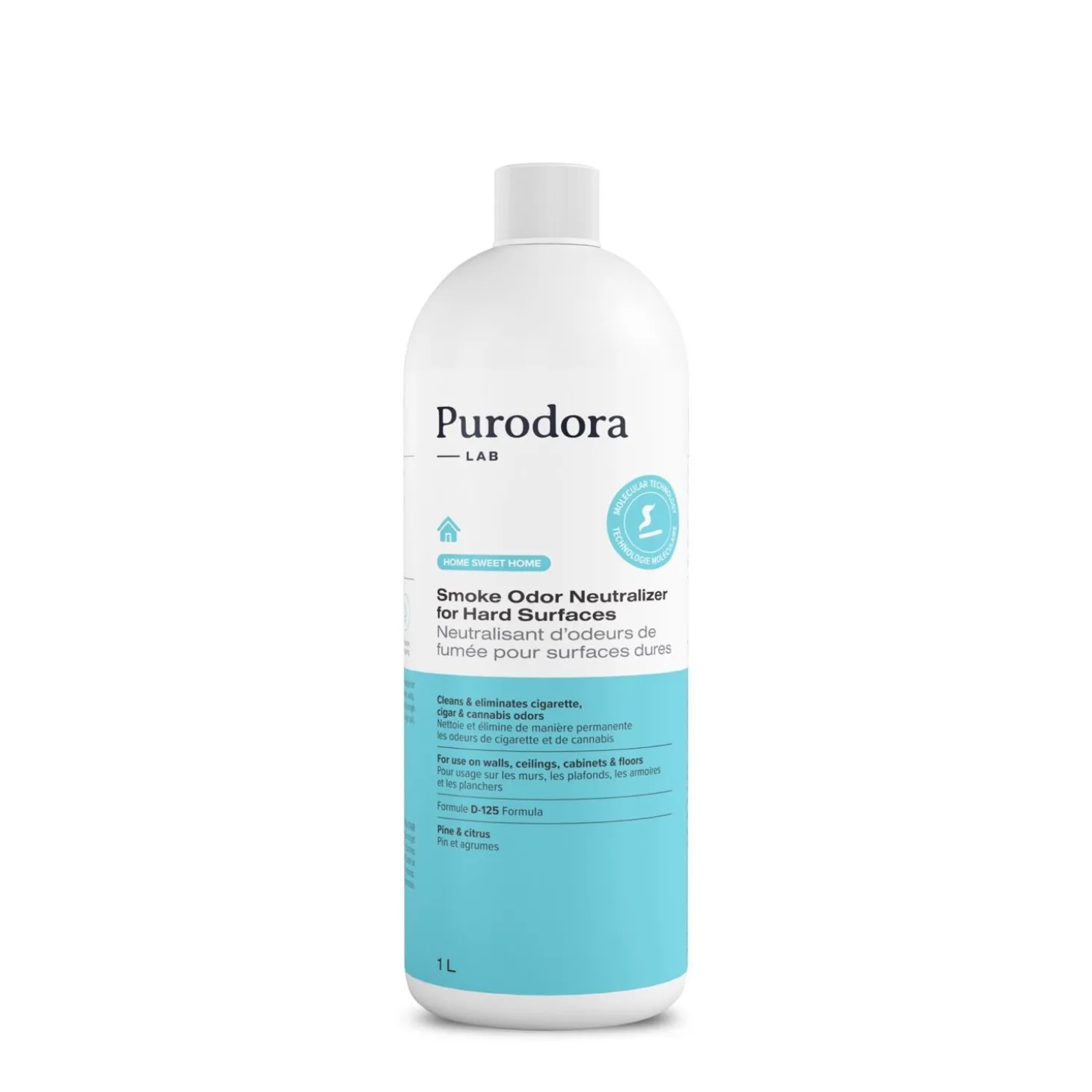 Smoke odor neutralizer for hard surfaces