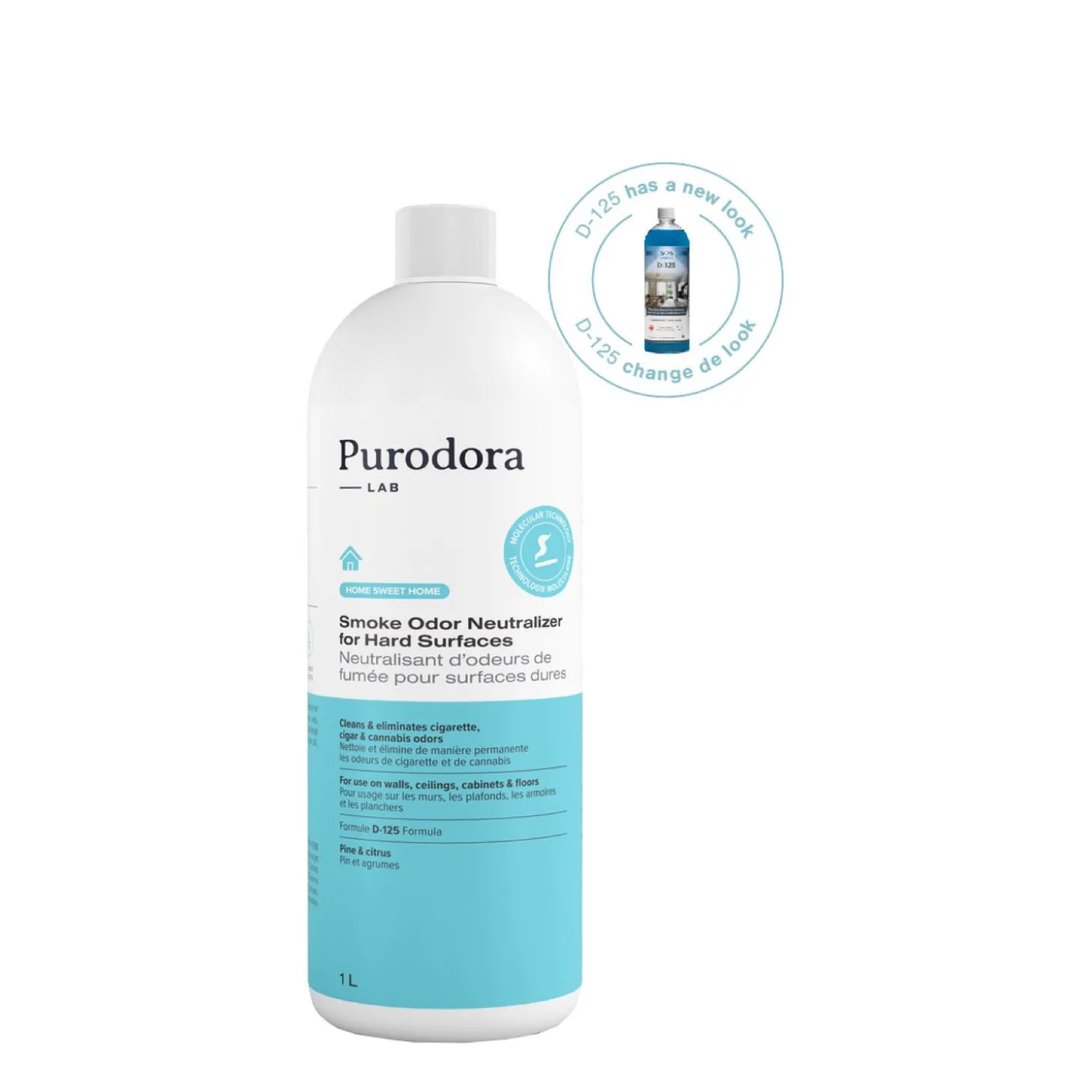 Smoke odor neutralizer for hard surfaces