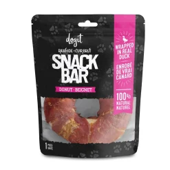 Snack Bar Duck Rawhide Donut for Dogs