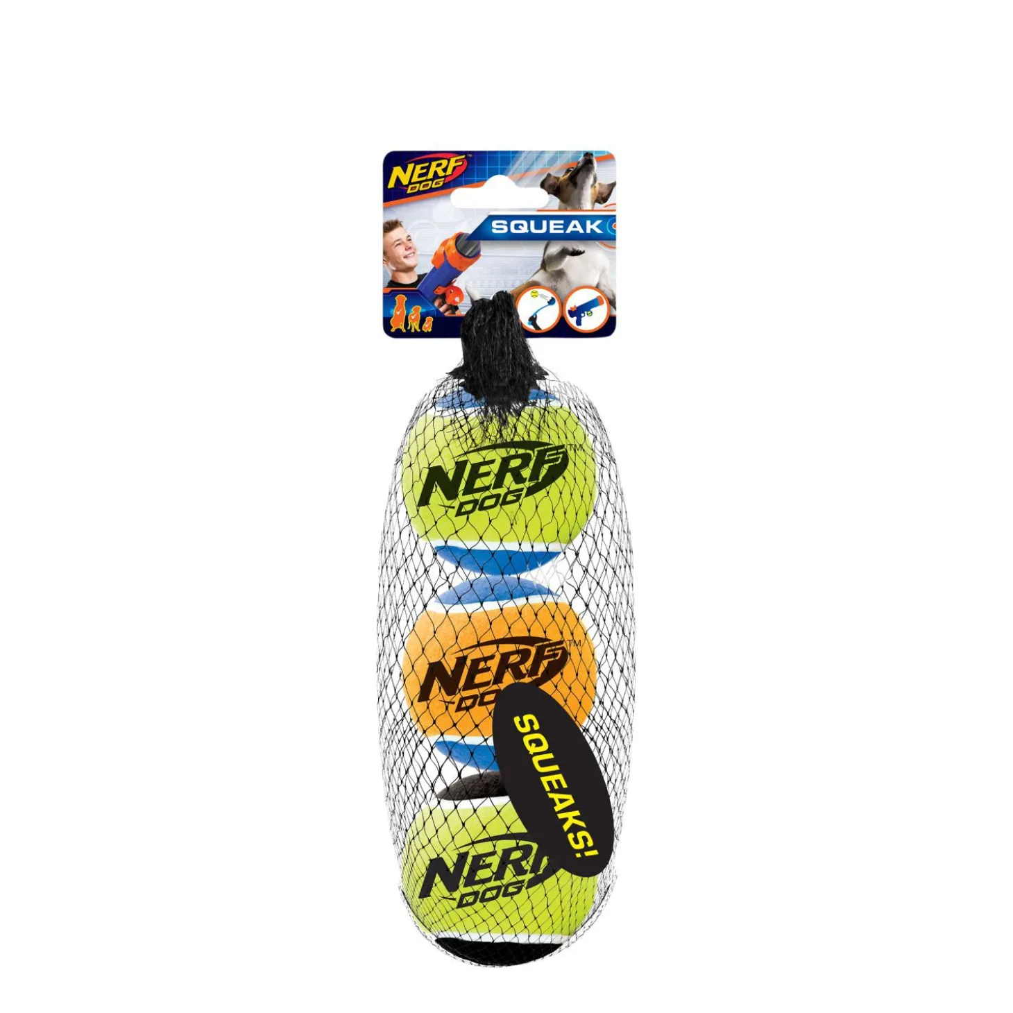 Squeak Tennis Balls, 3 pack
