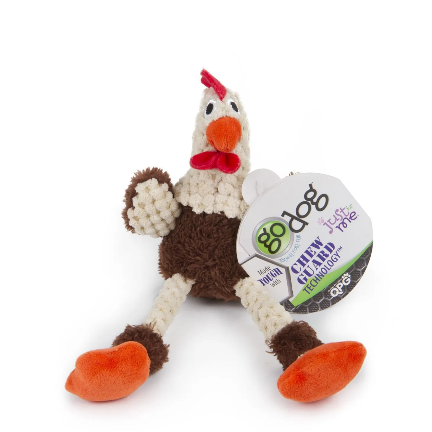 Squeaky toy for small dogs, brown rooster