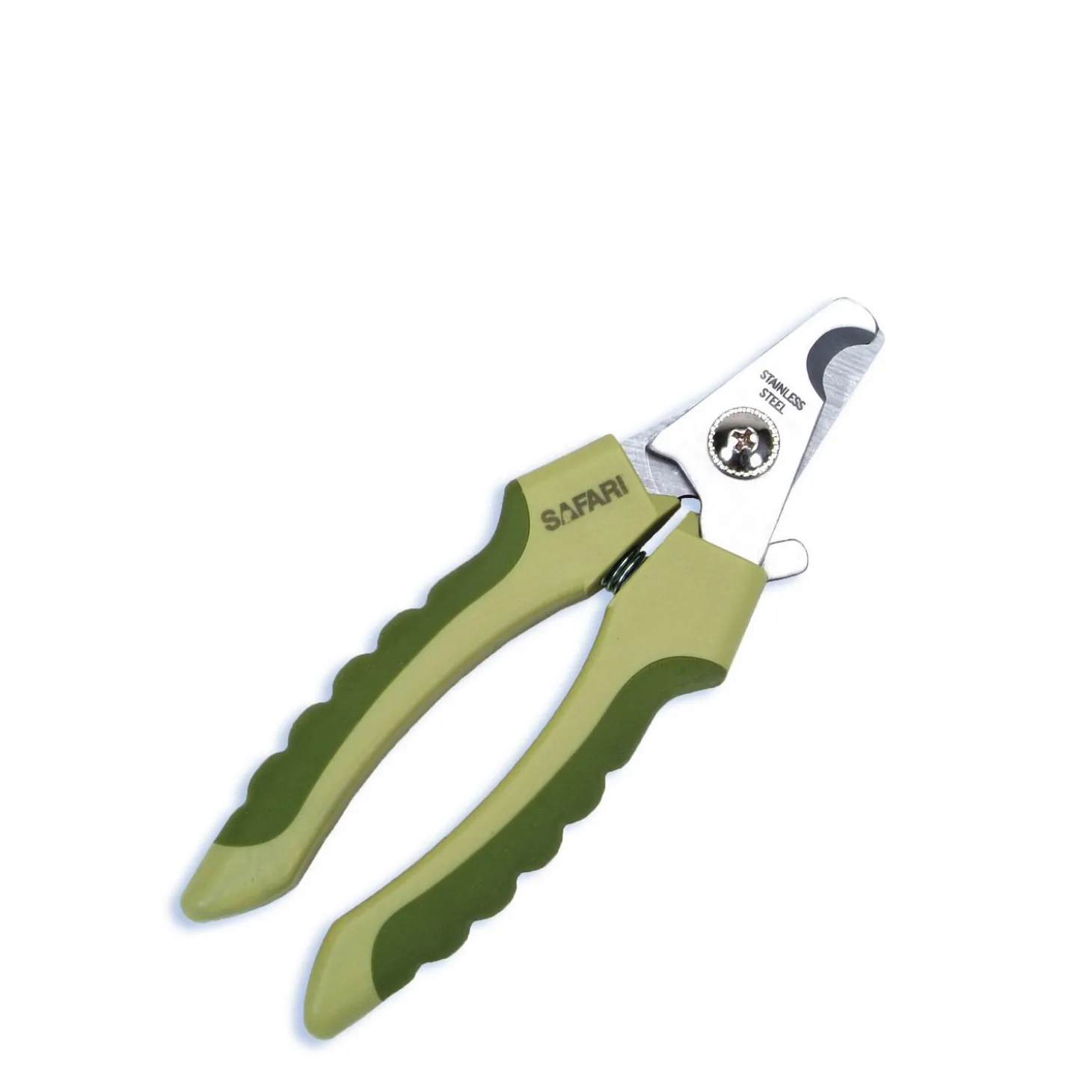 Stainless steel scissor style nail trimmer for medium to large dogs