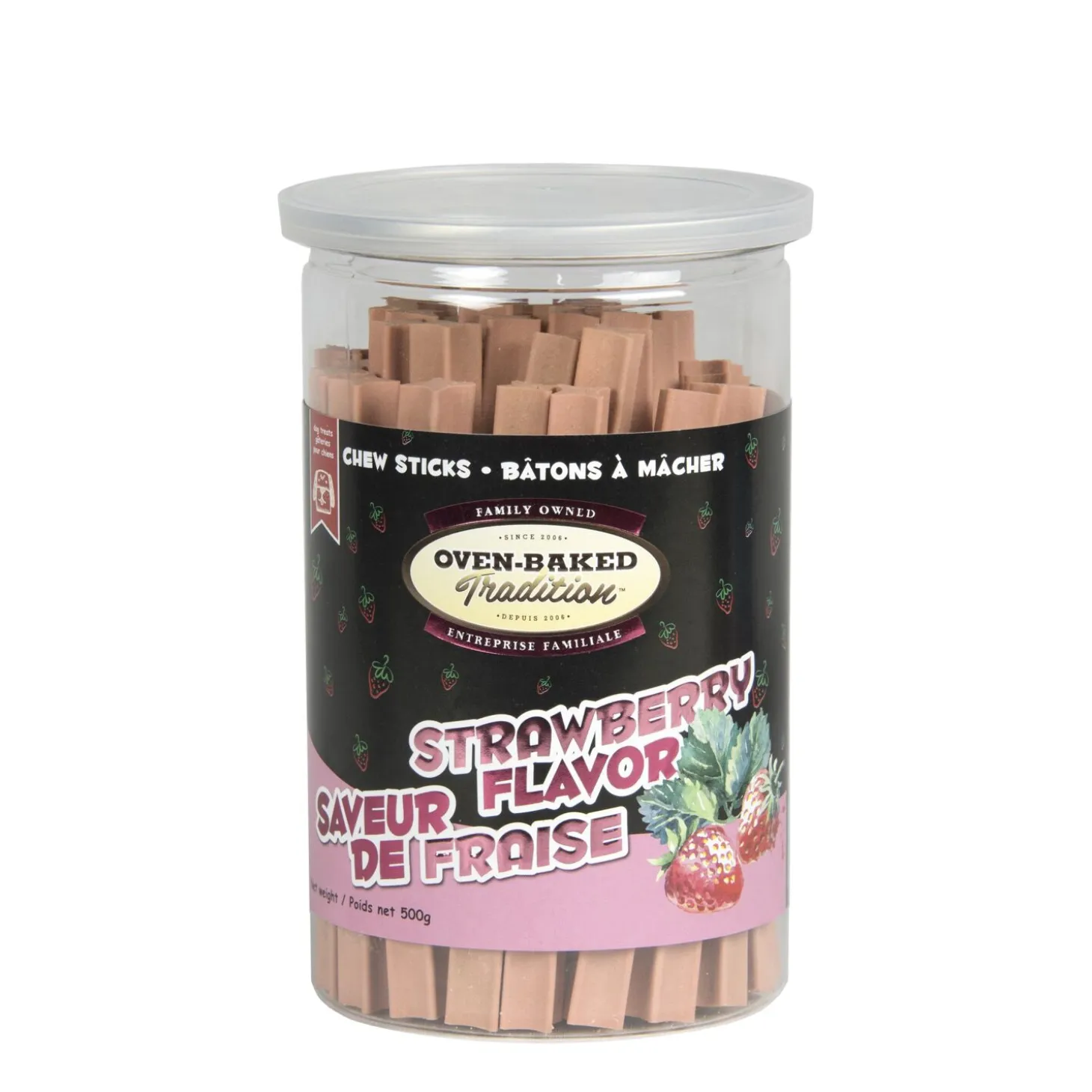 Strawberry Flavoured Chew Sticks for Dogs