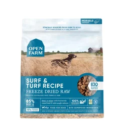 Surf & turf freeze dried raw dog food