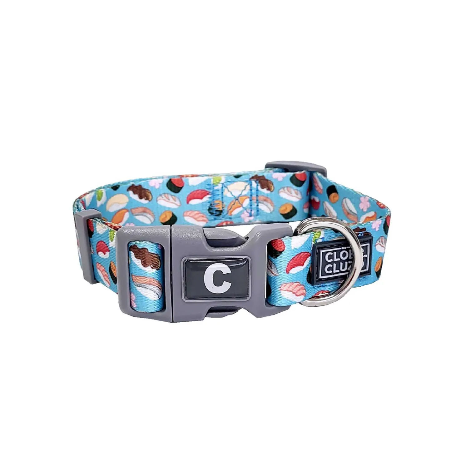Sushi Printed Dog Collar, XS