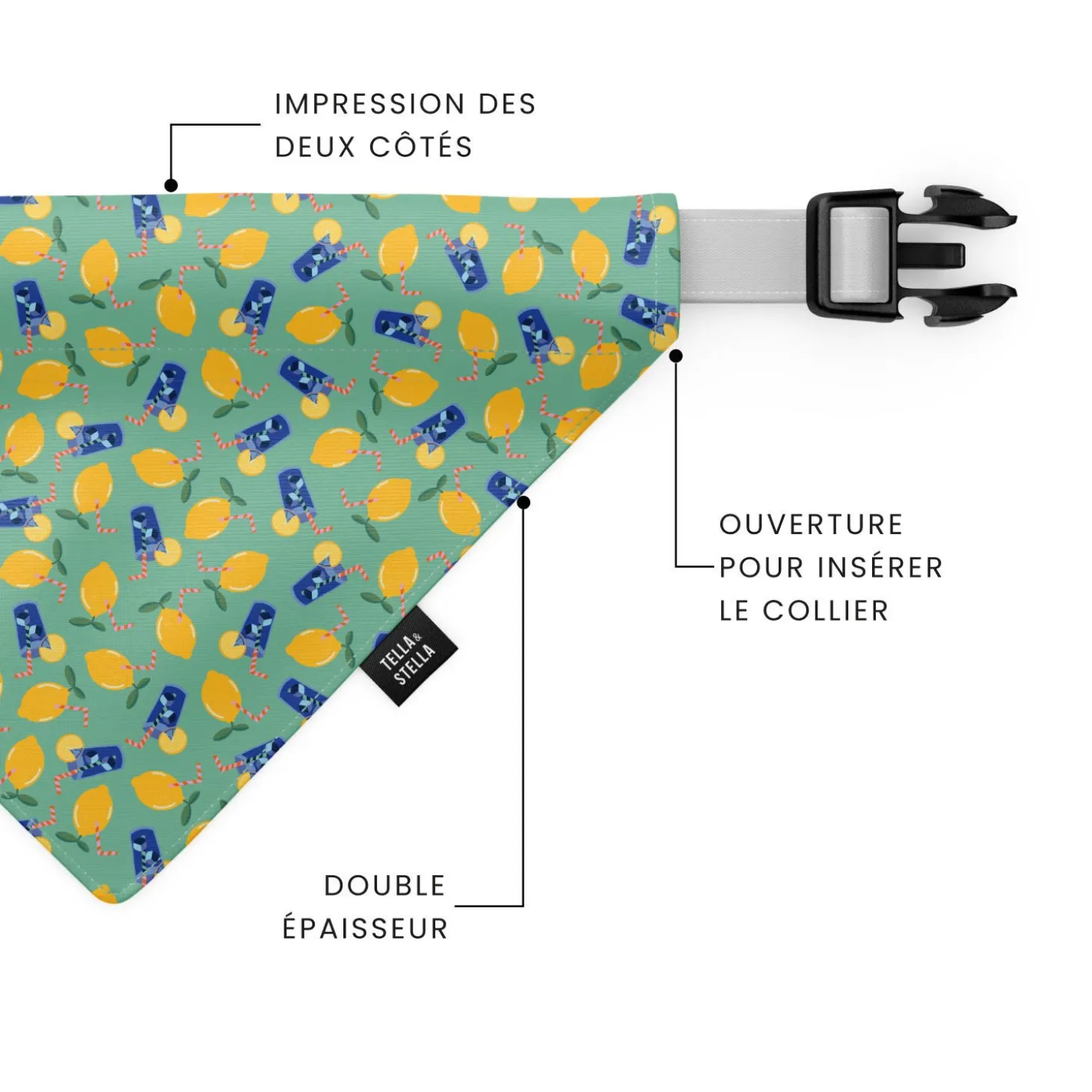 Sweet Lemonade Dog Scarf