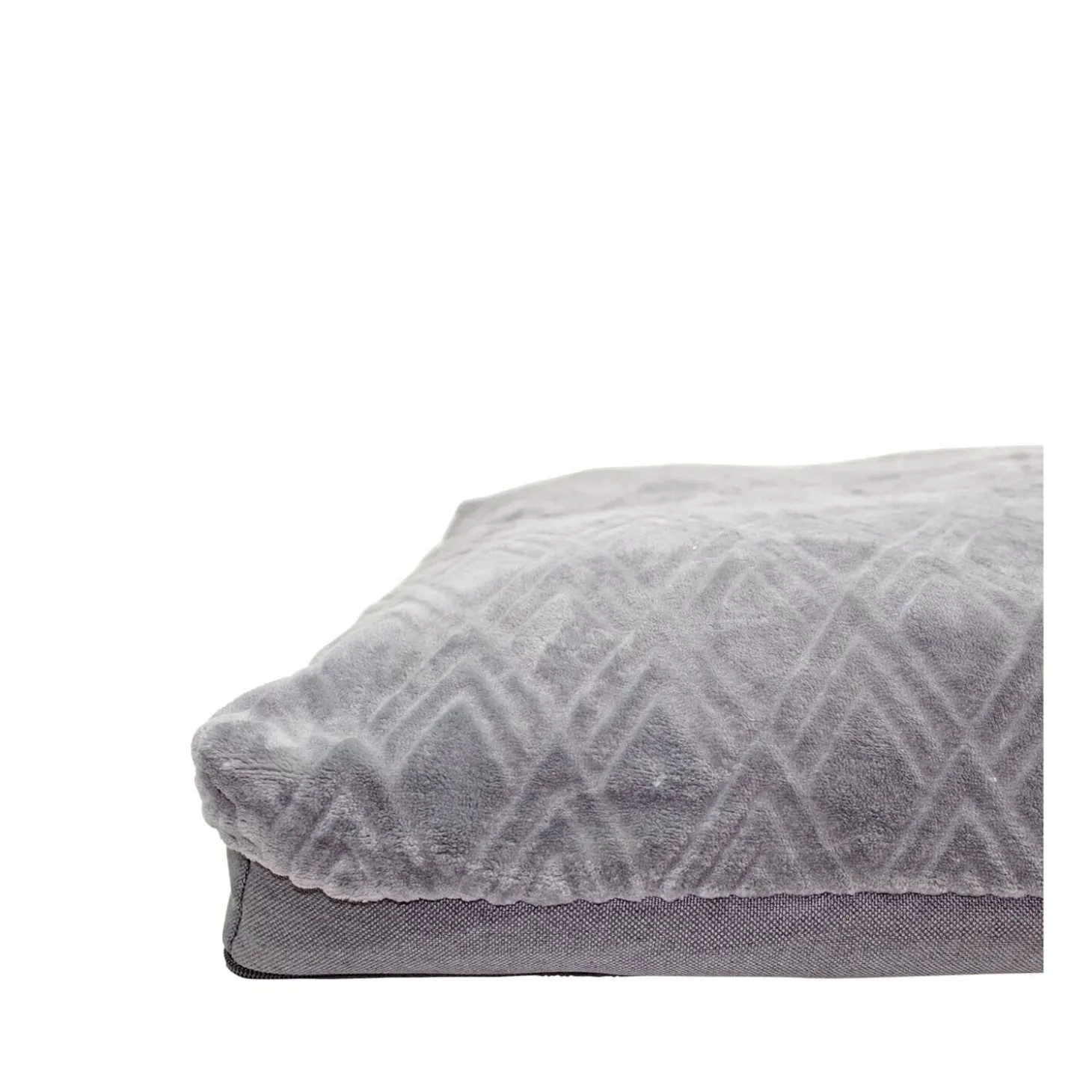 Textured Steel Grey Sky Bed