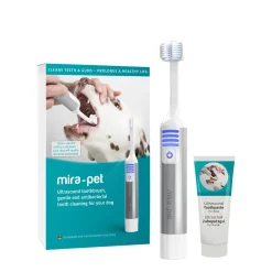 Toothbrush and toothpaste for dogs, starter kit