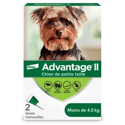 Topical Flea and Lice Protection for Dog -4.5 kg, 2 pack
