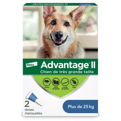 Topical Flea and Lice Protection for Dog 25+ kg, 2 pack