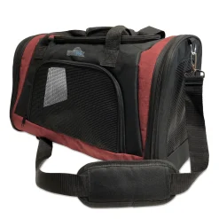 Travel pet carrier, red