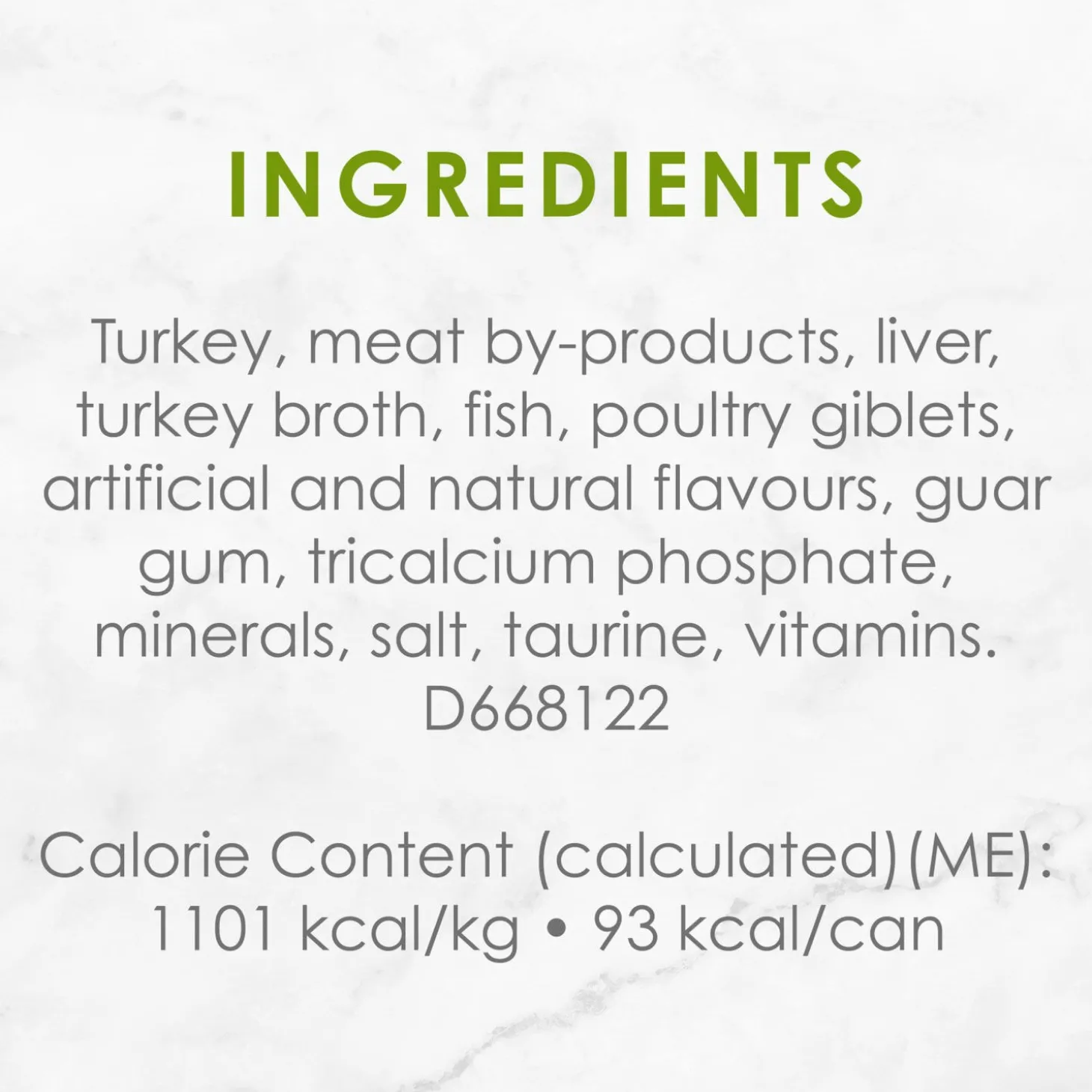 Turkey and giblets wet food for adult cats
