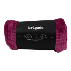 Ultra-soft Jacquard Fleece Blanket, Purple