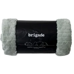 Ultra-soft Jacquard Fleece Blanket, Light Grey