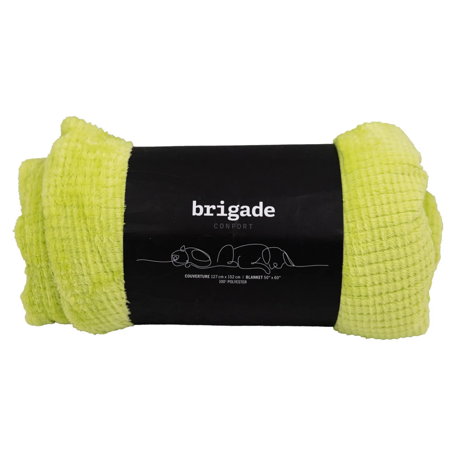 Ultra-soft Jacquard Fleece Blanket, Green