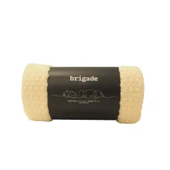 Ultra-soft Jacquard Fleece Blanket, Ivory