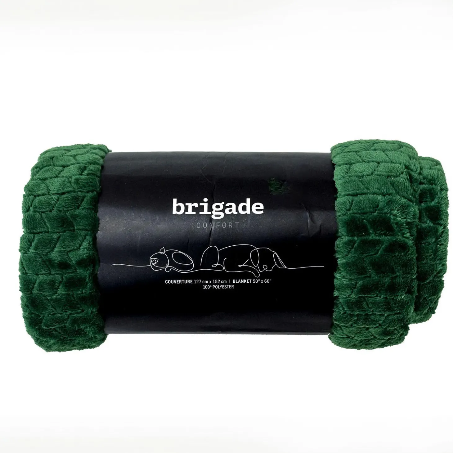 Ultra-soft Jacquard Fleece Blanket, Green