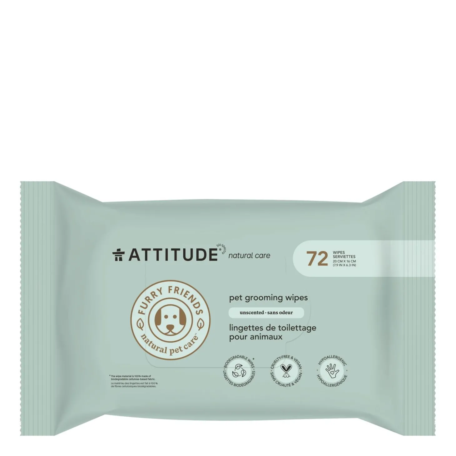 Unscented deodorising bath wipes