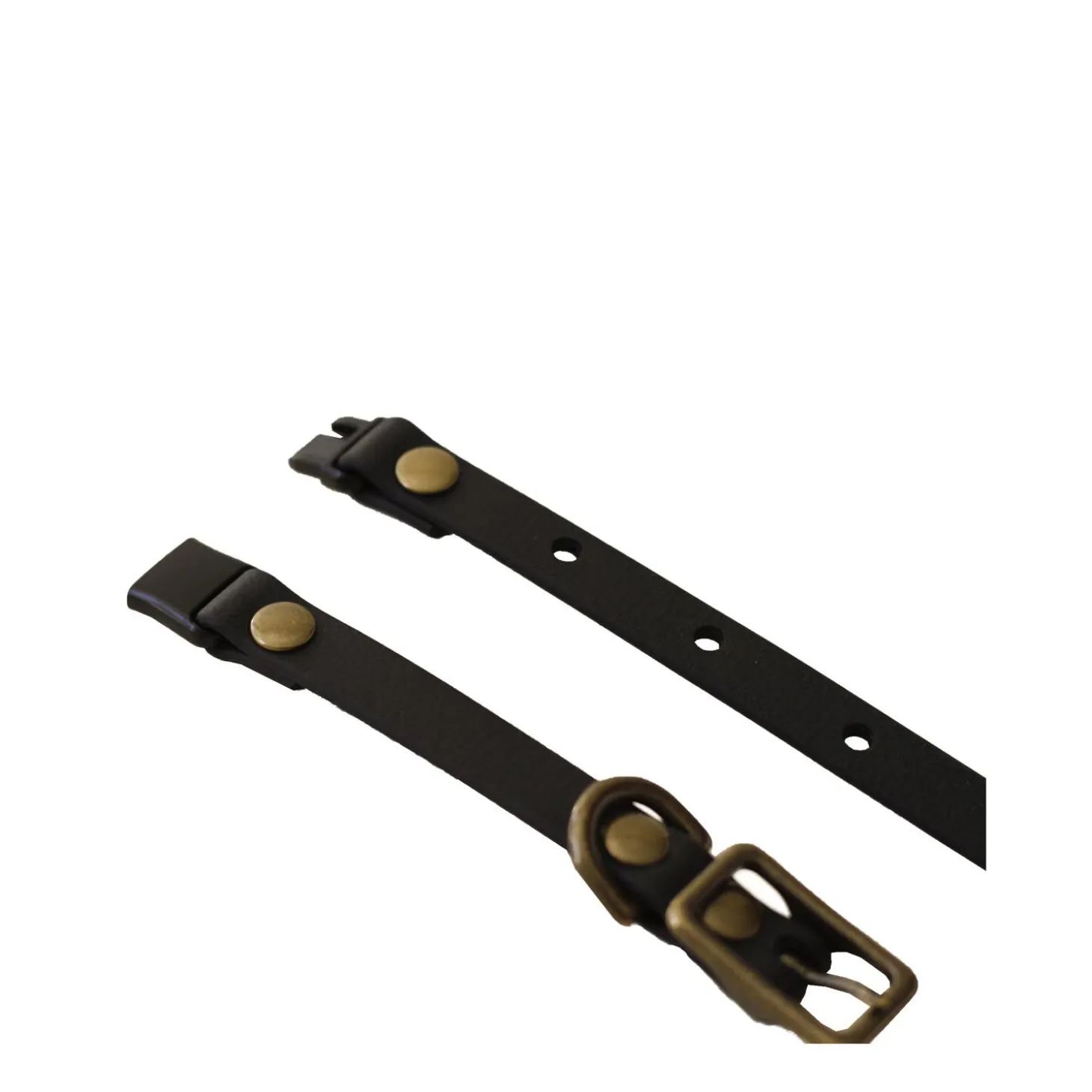Vegan Leather Cat Collar, Black