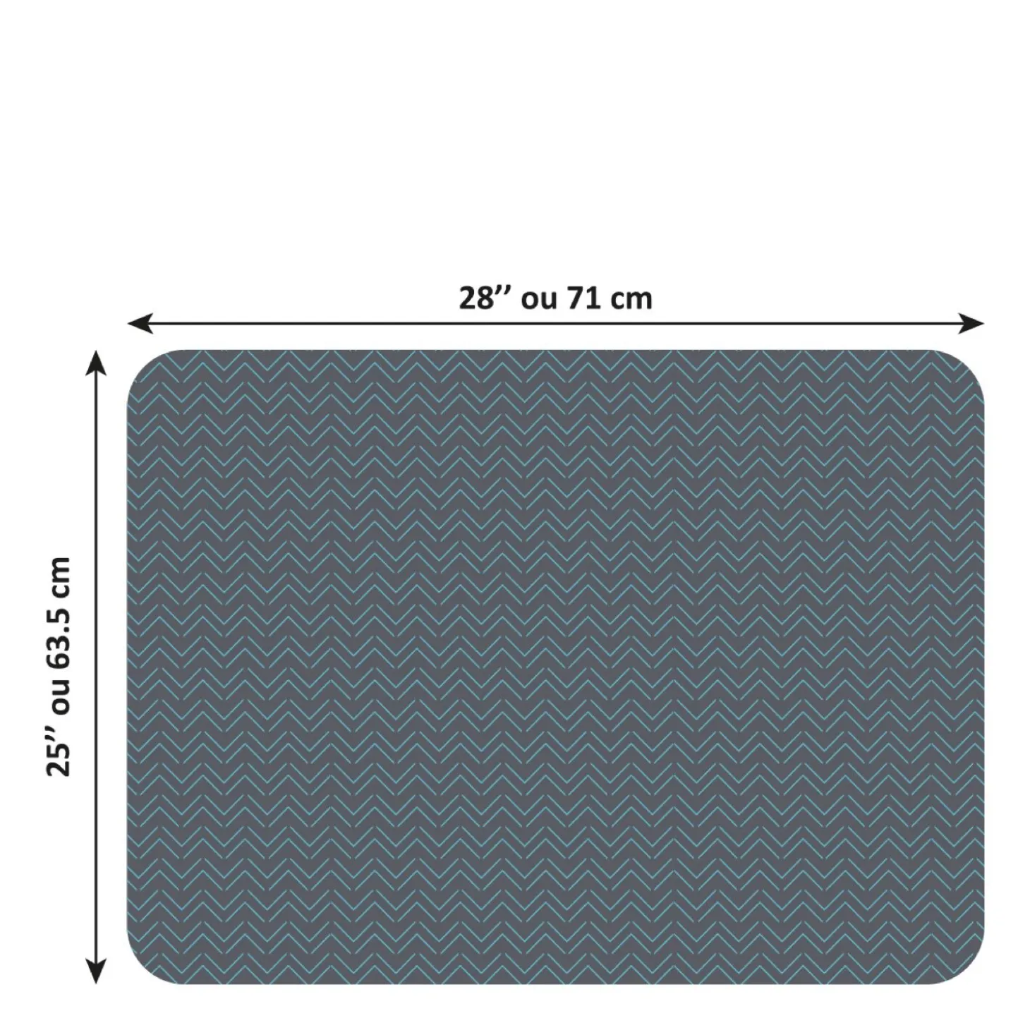Washable training pad, herringbone