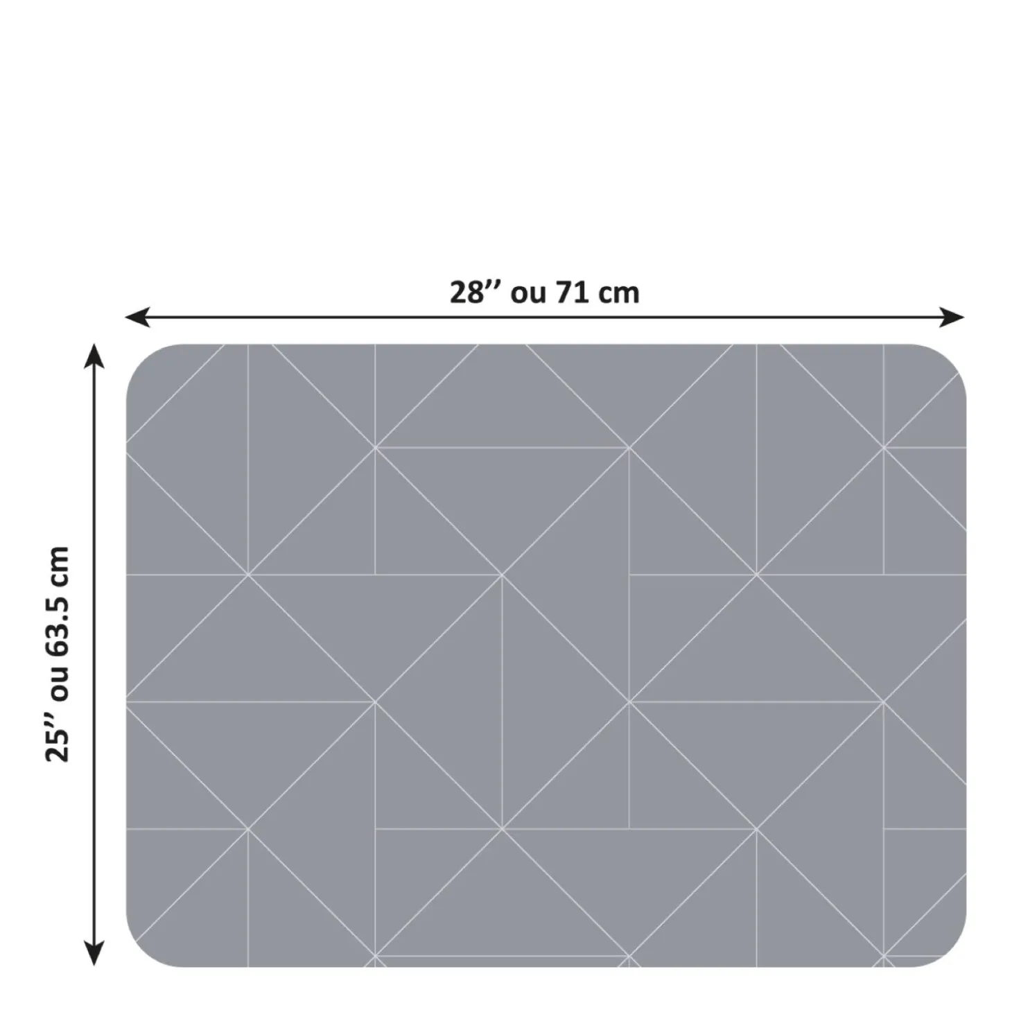 Washable training pad, lines