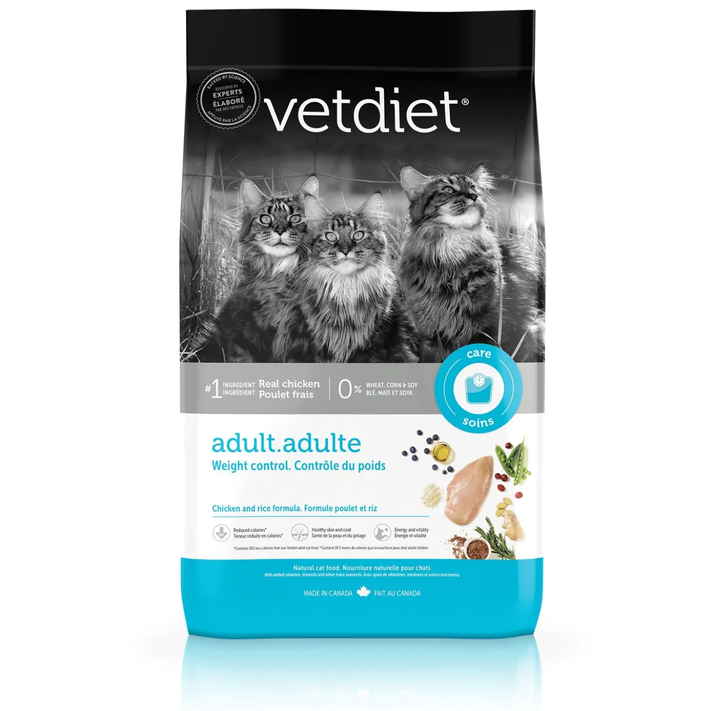 Weight control dry food for adult cat