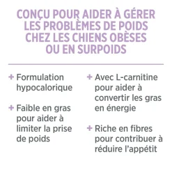 Weight management formula for dogs